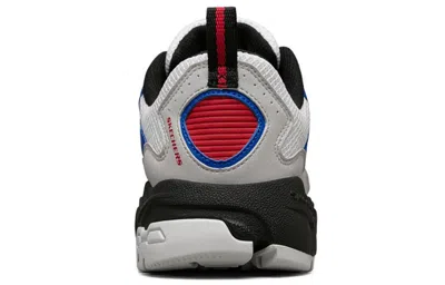 Skechers Stamina Running Shoes White/black/blue In Gray