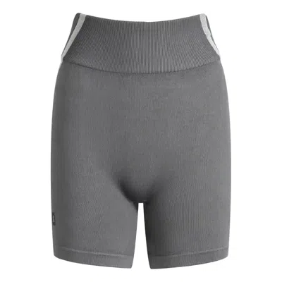 On (wmns)  Running Studio Knit Cycling Shorts 'rock Glacier' In Gray