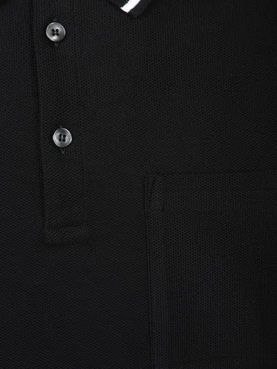 Dolce & Gabbana Cotton Pique Polo In Black