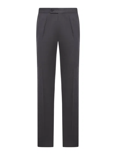 Incotex Tailored Wool Trousers In Gray