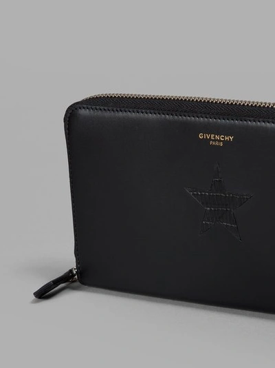 Shop Givenchy Black Zipped Wallet