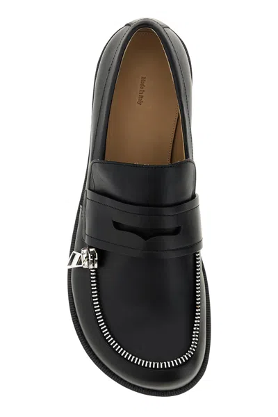 Jw Anderson Alexander Mcqueen Ivory Leather Sneakers With Black Leather Heel In Multi