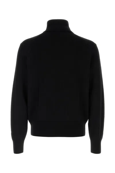 Ami Alexandre Mattiussi Ami Paris Ami De Coeur Midnight Blue Turtleneck In Black