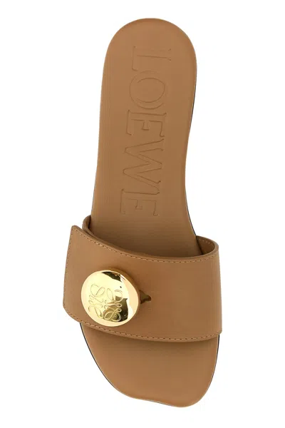 Loewe Pebble Slide In Soft Calfskin