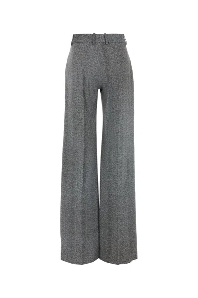 Ermanno Scervino Wide-leg High Waist Trousers With Herringbone Pattern