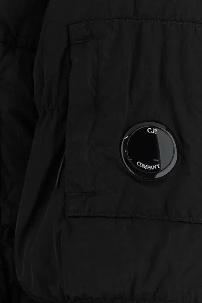 C.p. Company Outerwear Medium Jacket In Eco Chrome-e Mixed 19cmow013a006369m 999 In Black
