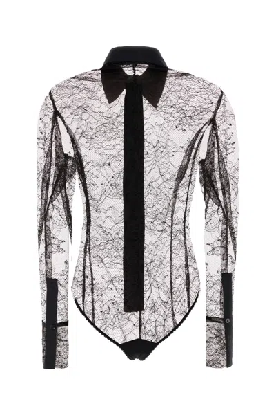 Blumarine Shirts Blacks And Greys In Black