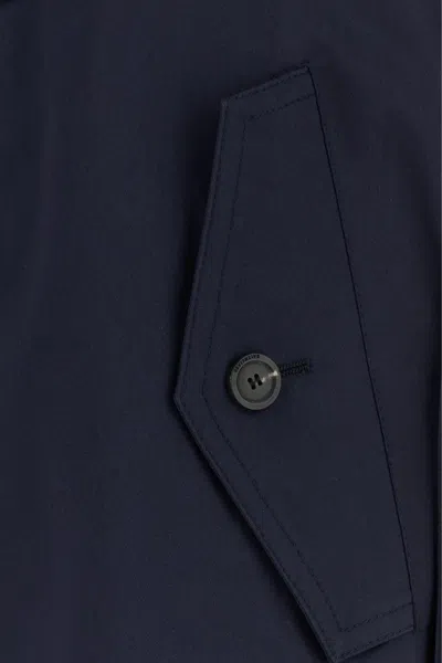 Balenciaga Draped Neck Trench 839119tsp13 4100 In Blue