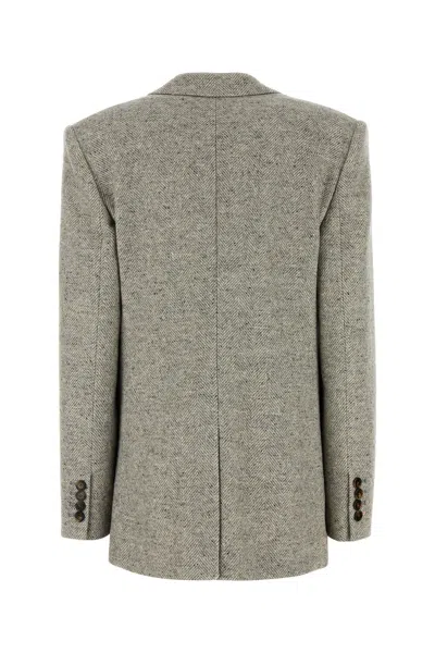 Stella Mccartney Herringbone Sb Jacket 6501563gj800 1210 In Gray