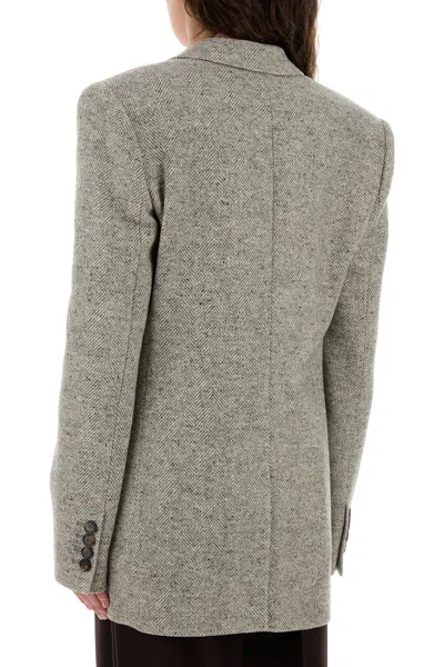 Stella Mccartney Herringbone Sb Jacket 6501563gj800 1210 In Gray