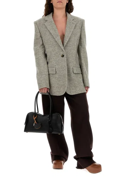 Stella Mccartney Herringbone Sb Jacket 6501563gj800 1210 In Gray