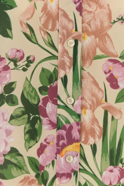 Chloé Chloe Printed Crepe Shirt In Multi