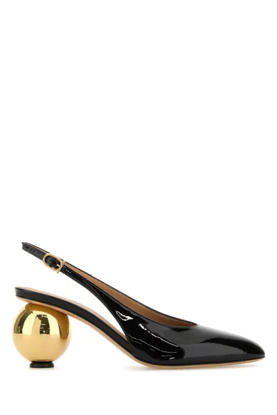 Ferragamo Detailed Archive Heel 01k4437848791c Nerobiscotto In Black