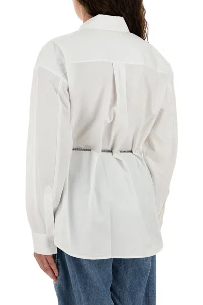 Alexander Wang White Poplin Shirt In White