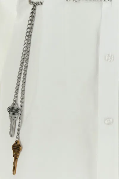 Alexander Wang White Poplin Shirt In White