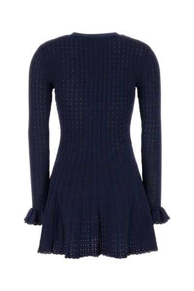 Self-portrait Mini Dress Self-portrit In Blue