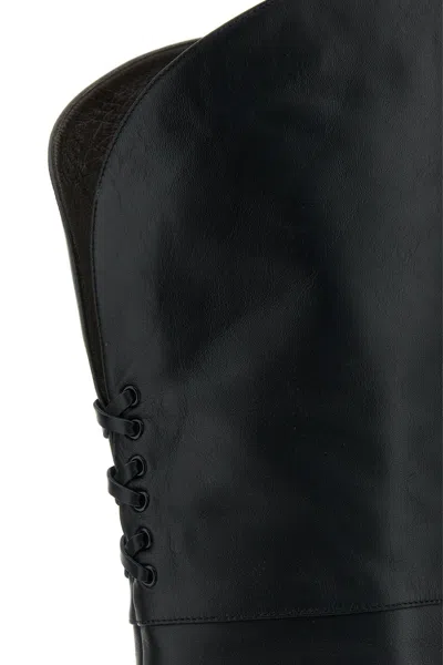 Chloé Eve Leather Over-the-knee Boots In Black