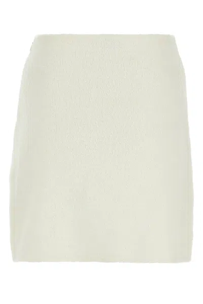 Lanvin Bead-embellished Mini Skirt In White