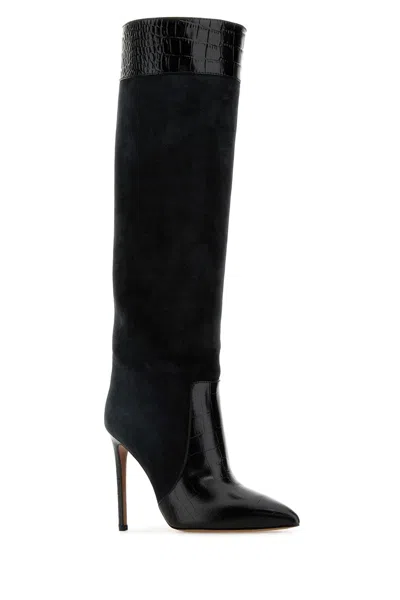 Paris Texas Stiletto Boot Px1408xcov3 Carboneoffblk In Multi