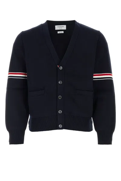 Thom Browne Milano Stitch V-neck Cardigan W Rwb Str Mkc310ay3007 415 In Multi