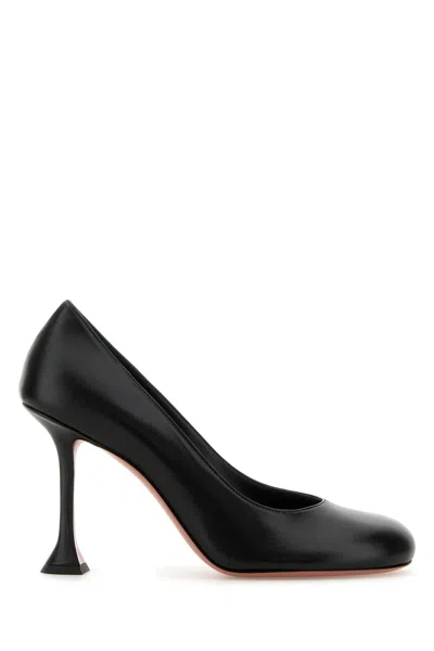 Amina Muaddi Iris Pump 95 Nappa Black 95 Mm Mini Irispump95 Blk In Black