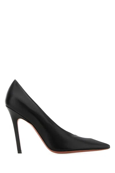 Amina Muaddi Christine Pump 100 Nappa Black 100 Christinepump100 Blk