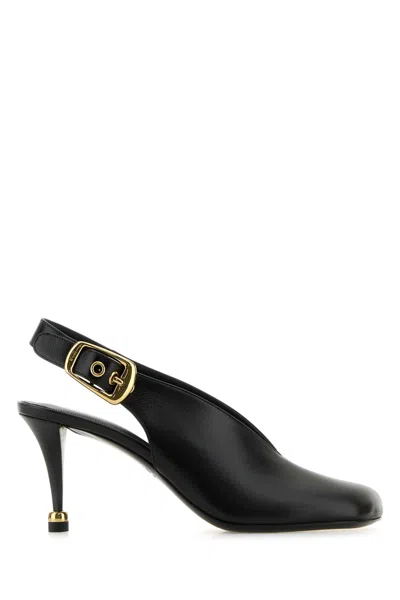 Chloé Andrea 70 Slingback Leather Pumps In Black