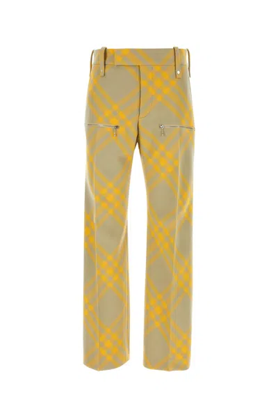Burberry Checked Straight-leg Trousers In Multi