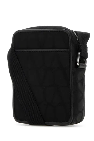 Valentino Garavani Iconographic Canvas Shoulder Bag In Neutral