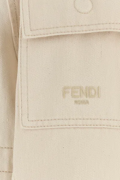 Fendi Denim Parka Casual Jackets