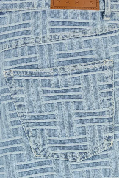 Kenzo Weave Straight Short Ff55ds3396j4 Db In Blue