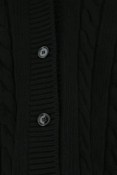 Prada V-neck Cable-knit Cardigan