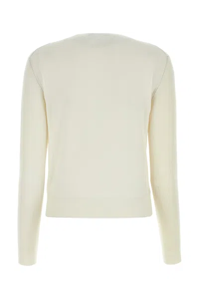 Fendi Ivory Stretch Cashmere Blend Sweater