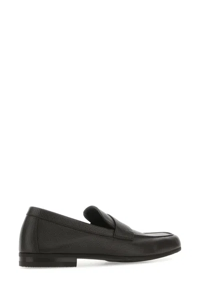 John Lobb Mocassini Thorne In Pelle Cioccolato Uomo In Black