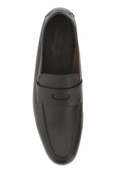 John Lobb Mocassini Thorne In Pelle Cioccolato Uomo In Black