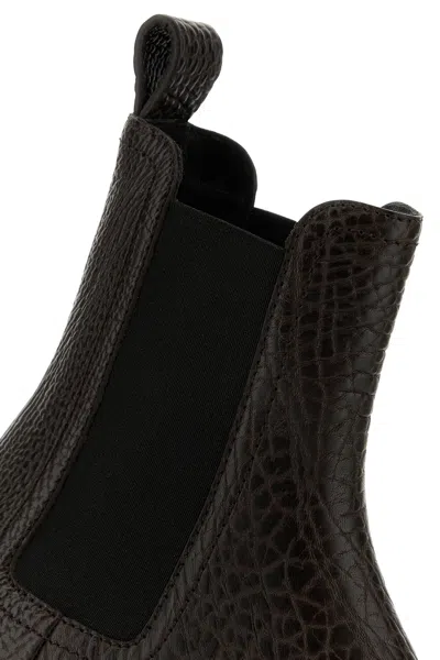 Bottega Veneta Stivaletti Torino In Pelle Testa Di Moro Uomo