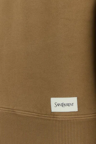 Saint Laurent Caramel Coloured Plush Sweatshirt