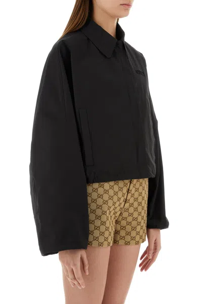 Gucci Gubbino In Poliestere Stretch Nero  Donna