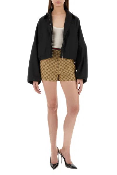 Gucci Gubbino In Poliestere Stretch Nero  Donna