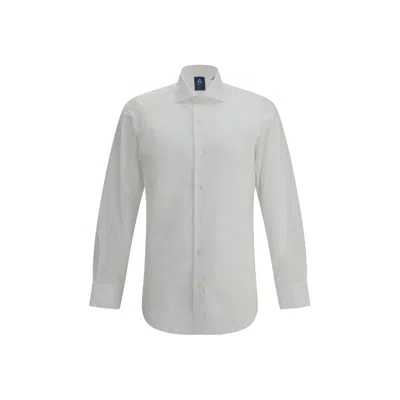 Finamore 1925 Timeless White Button-down Shirt With Structured Collar