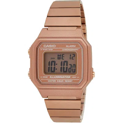 Casio Multicolor Stainless Steel Watch In Brown