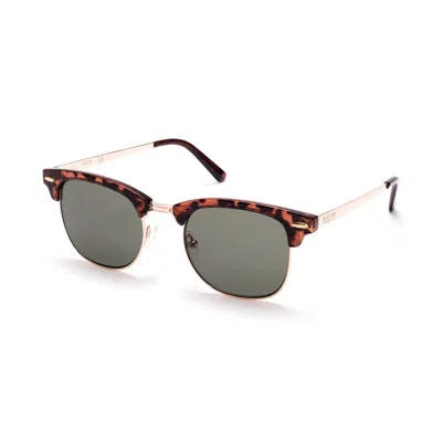 Kenneth Cole Brown Injected Sunglasses In Black