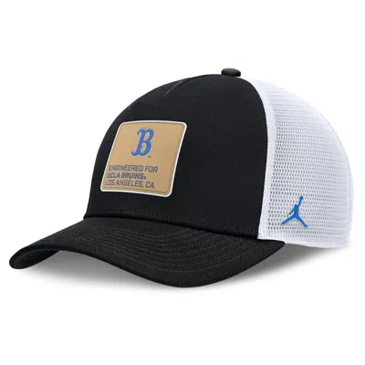 Jordan Men's Ucla On-field Rise Engineered  Brand College Trucker Adjustable Hat In White