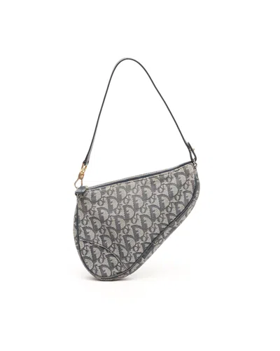 Dior Christian  Issimo Saddle Bag In Gray