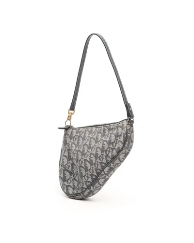 Dior Christian  Issimo Saddle Bag In Gray