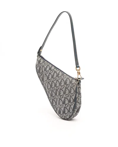 Dior Christian  Issimo Saddle Bag In Gray