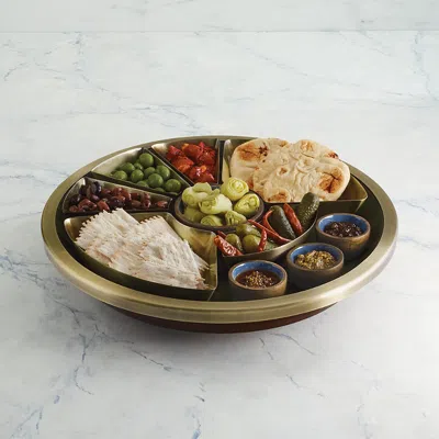 Frontgate Chef Symon Lazy Susan With Snack Servers