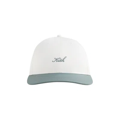 Pre-owned Kith Transitional Nylon Two Tone Aaron Classic Cap 'court' | Green | Men's Size Onesize