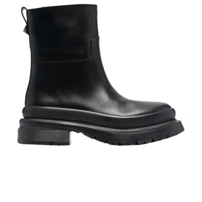 Pre-owned Valentino Garavani Valentino Valentino Roman Stud Ankle Boot 'black' | Men's Size 43