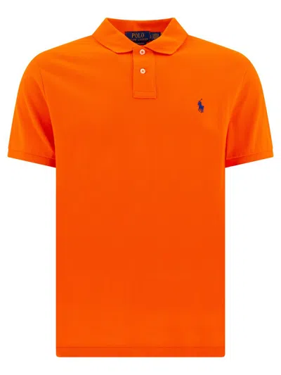Polo Ralph Lauren Slim Fit Polo Shirt Classique In Red